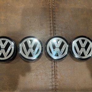 4 VW Volkswagen center caps 60mm or 2.36 inches in diameter